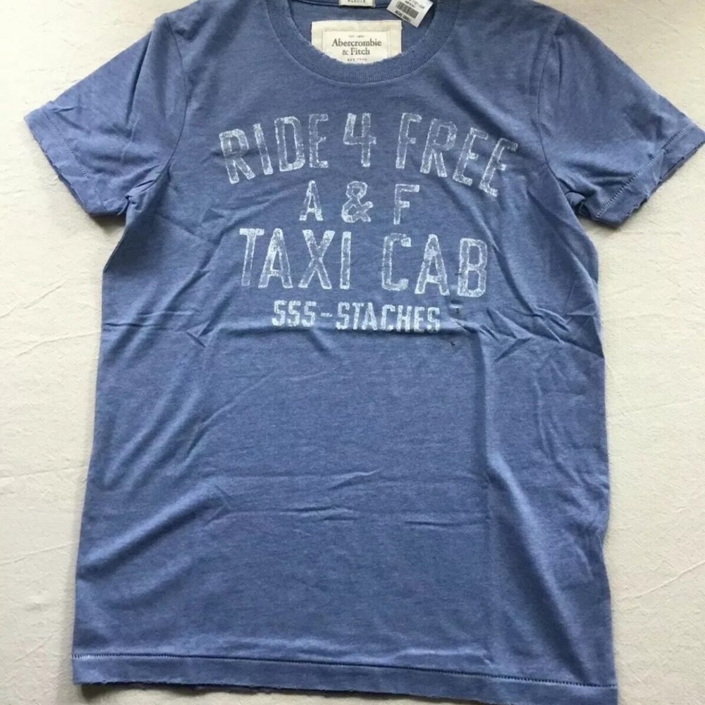 Abercrombie & Fitch Blue Vintage Short Sleeve Tee